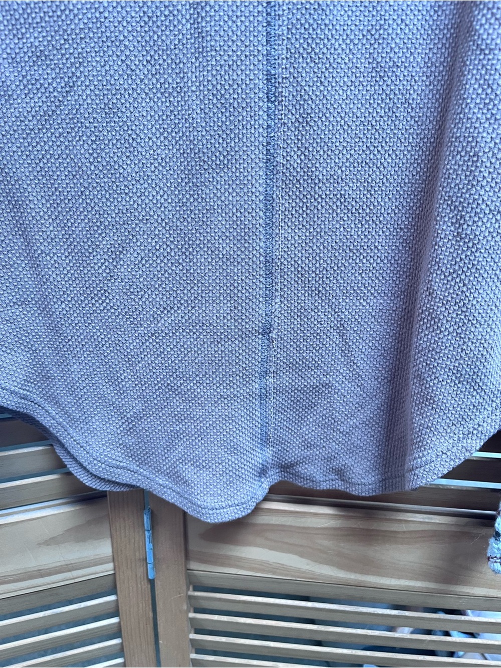 Free People Taupe Henley Top with Crochet Cuff - Picture 5 of 12